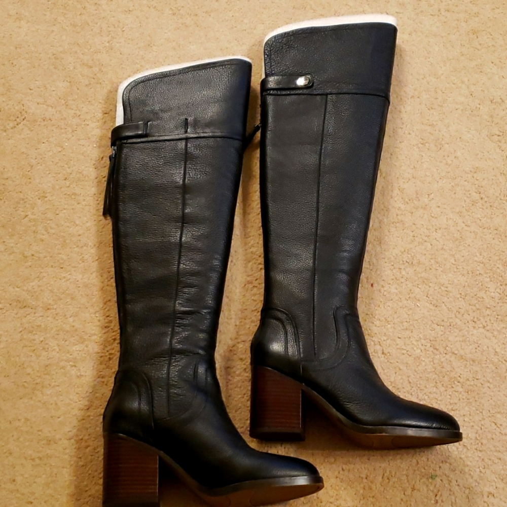 Franco Sarto Ollie Over The Knee Leather Boots